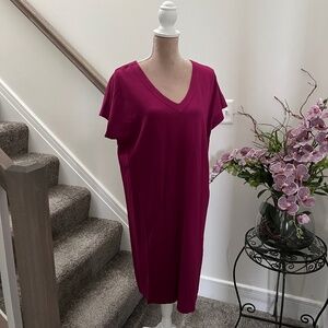 J. Jill Medium Boysenberry Maxi Dress